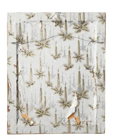 European Reverse Painting on Glass of a King Praying for a Child