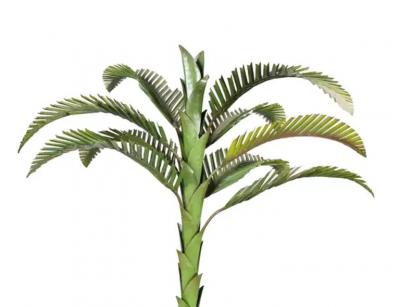 European Tole And Copper Palm Tree