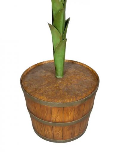 European Tole And Copper Palm Tree