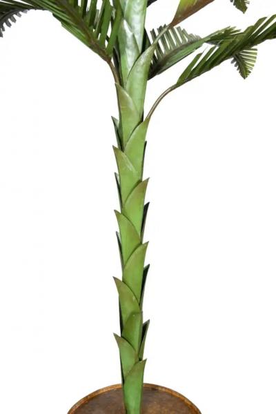 European Tole And Copper Palm Tree