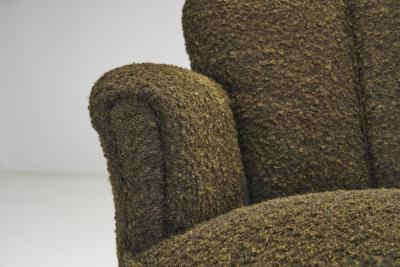 European Upholstered Art Deco Lounge Chairs Europe 1930s