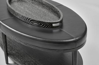 Eva Quateman CONRAD COCKTAIL OTTOMAN WITH TRAY