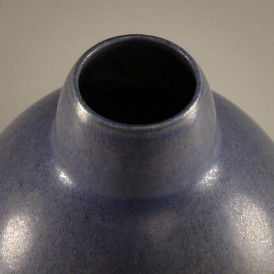Eva St hr Nielsen Saxbo Vase in Blue Hare s Fur Glaze Denmark 1930 1949
