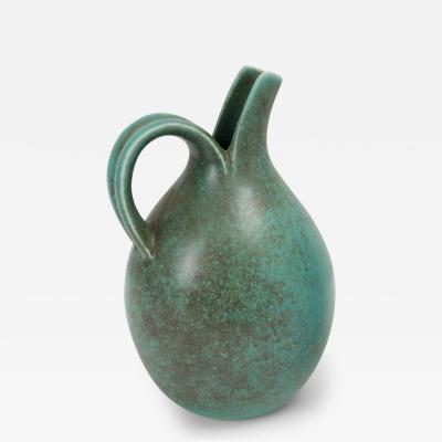 Eva St hr Nielsen Stoneware Split Pitcher by Eva St hr Nielsen for Saxbo circa 1950