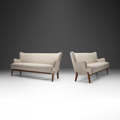 Eva and Nils Koppel A Pair of Eva and Nils Koppel Three Seater Koppel Sofas Denmark 1950s