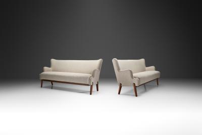 Eva and Nils Koppel A Pair of Eva and Nils Koppel Three Seater Koppel Sofas Denmark 1950s