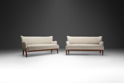Eva and Nils Koppel A Pair of Eva and Nils Koppel Three Seater Koppel Sofas Denmark 1950s