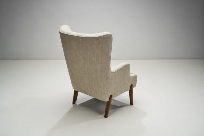 Eva and Nils Koppel Eva and Nils Koppel Wingback Chair for Slagelse M belv rk Denmark 1950s