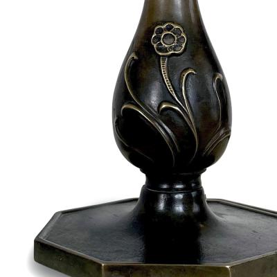 Evan Jensen Petite Lamp in Patinated Bronze by Evan Jensen