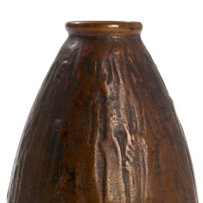 Evan Jensen Petite Vase with Organic Modeling in Bronze by Evan Jensen