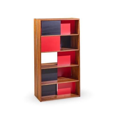 Evans Clark Evans Clark for Glenn of California Mid Century Walnut Room Divider Bookshelf