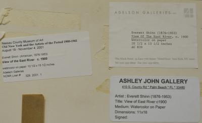 Everett Shinn View of the East River