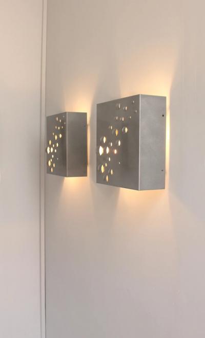 Evert Jelle Jelles Set of 4 1960s Rain Drops Sconces by Jelle Jelles for Raak