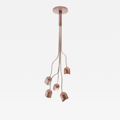 Evocative Pendant with Aluminum Shades and Powder Coated Metal