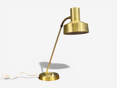 Ew V rnamo Adjustable Desk Lamp Brass Metal Sweden 1980s