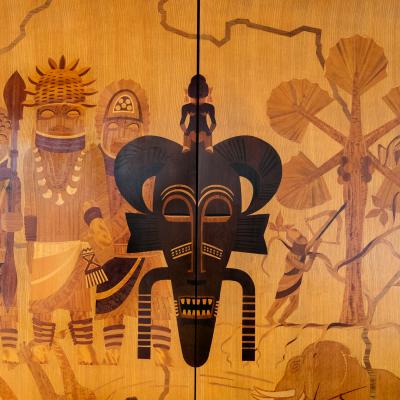 Ewald Dahlskog EWALD DAHLSKOG AFRICA MARQUETRY PANELS 1938