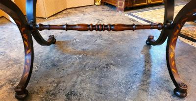 Exceptional 18C Dutch Regency Marquetry Sofa Table