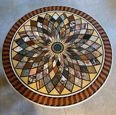 Exceptional 19th Century Italian Pietra Dura Marble Centre Table