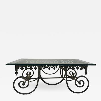 Exceptional 19th Century Wrought Iron French Bakers Table