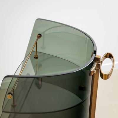 Exceptional Bar Cart attributed to Fontana Arte Mid 20th Century