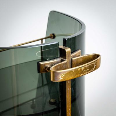 Exceptional Bar Cart attributed to Fontana Arte Mid 20th Century