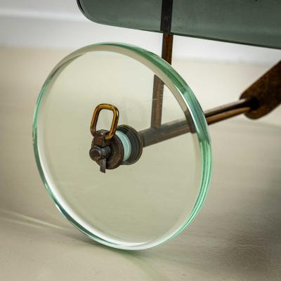 Exceptional Bar Cart attributed to Fontana Arte Mid 20th Century