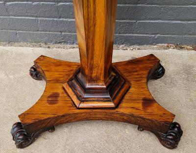 Exceptional British Colonial Specimen Wood Side Table