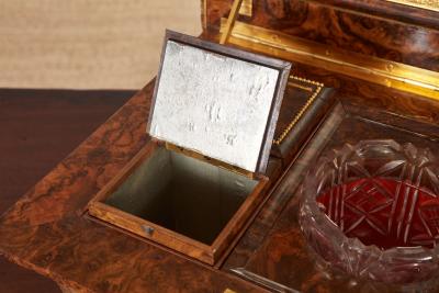 Exceptional Bronze Mounted Burl Caddy