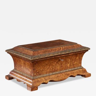 Exceptional Bronze Mounted Burl Caddy