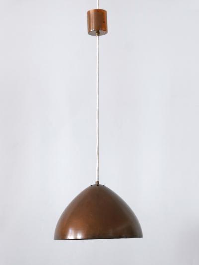 Exceptional Elegant Mid Century Modern Copper Pendant Lamp Finland 1950s