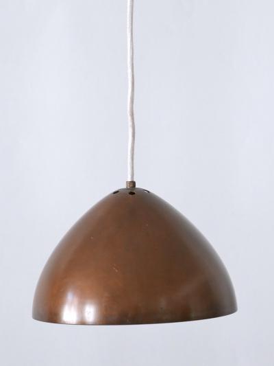 Exceptional Elegant Mid Century Modern Copper Pendant Lamp Finland 1950s