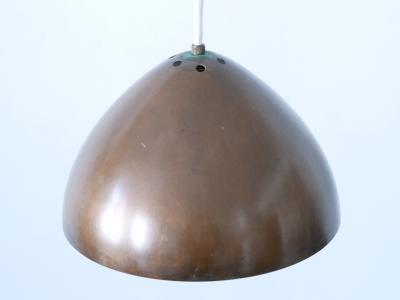 Exceptional Elegant Mid Century Modern Copper Pendant Lamp Finland 1950s