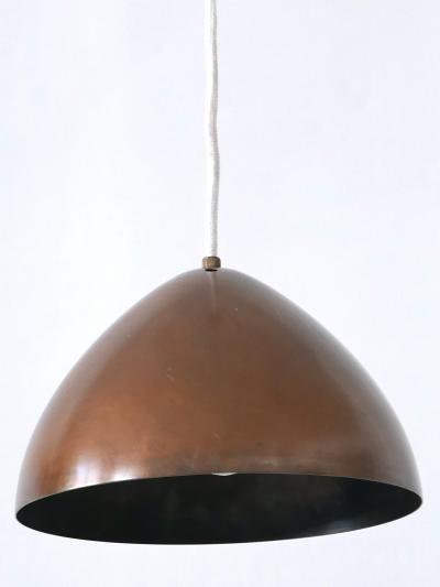 Exceptional Elegant Mid Century Modern Copper Pendant Lamp Finland 1950s