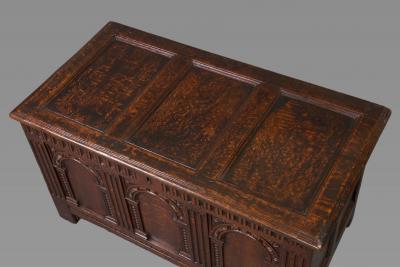Exceptional Elizabeth I Carved Oak Coffer