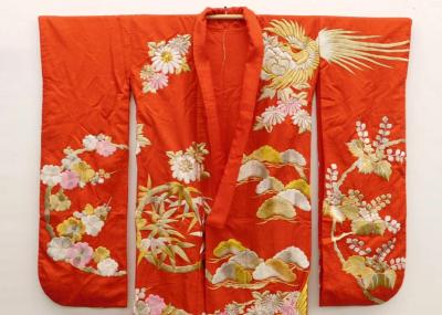 Exceptional Embroidered Japanese Ceremonial Kimono