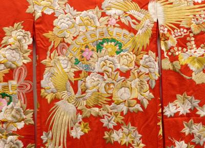 Exceptional Embroidered Japanese Ceremonial Kimono