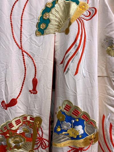 Exceptional Embroidered Vintage Japanese Ceremonial Kimono