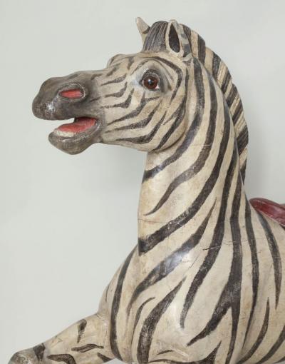 Exceptional Exotic Carousel Zebra by Karl Muller