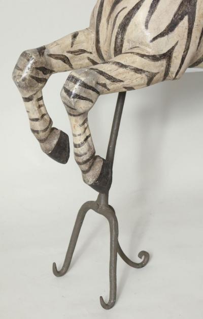 Exceptional Exotic Carousel Zebra by Karl Muller