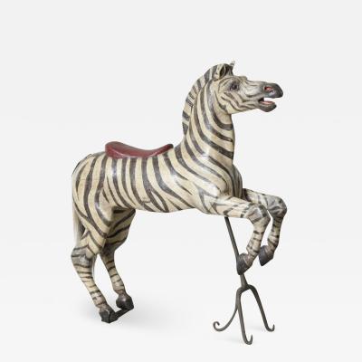 Exceptional Exotic Carousel Zebra by Karl Muller