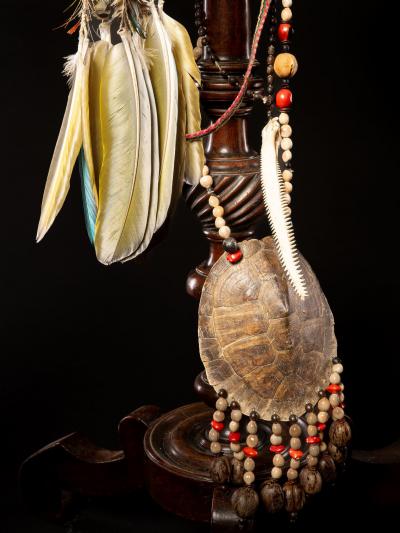 Exceptional Group of Three Amazonian Ceremonial Feather Headdresses