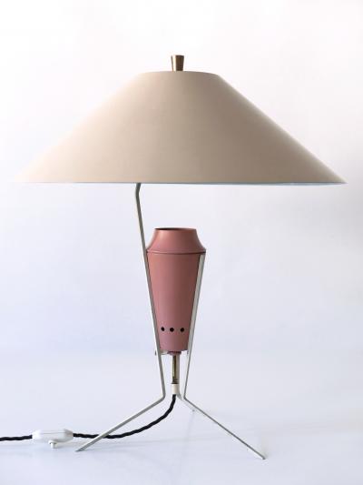 Exceptional Large Elegant Mid Century Modern Table Lamp Germany 1950s