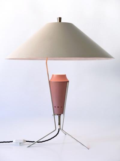 Exceptional Large Elegant Mid Century Modern Table Lamp Germany 1950s