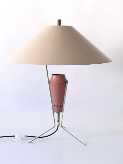 Exceptional Large Elegant Mid Century Modern Table Lamp Germany 1950s