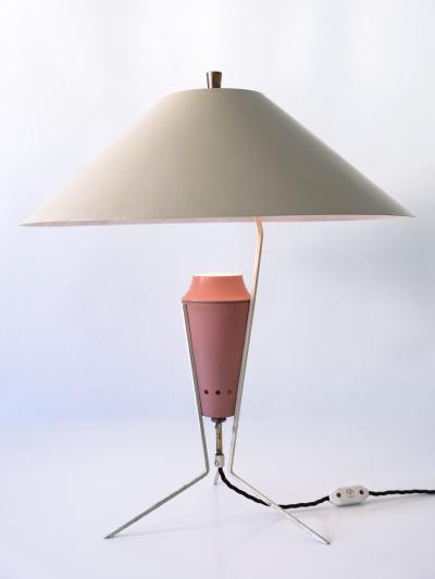 Exceptional Large Elegant Mid Century Modern Table Lamp Germany 1950s