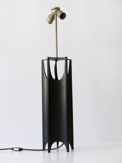 Exceptional Large Mid Century Modern Brutalist Table Lamp Italy 1960s