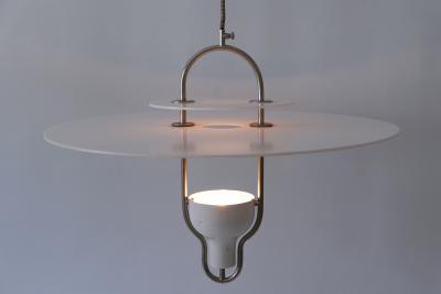 Exceptional Large Mid Century Modern Ufo Pendant Lamp Italy 1960s