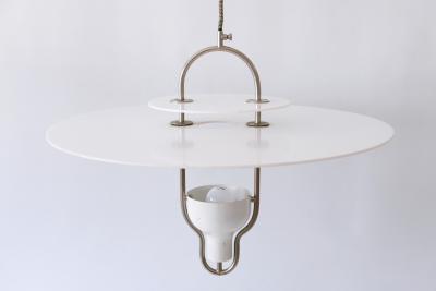 Exceptional Large Mid Century Modern Ufo Pendant Lamp Italy 1960s
