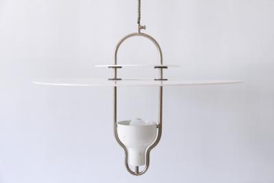 Exceptional Large Mid Century Modern Ufo Pendant Lamp Italy 1960s