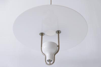 Exceptional Large Mid Century Modern Ufo Pendant Lamp Italy 1960s